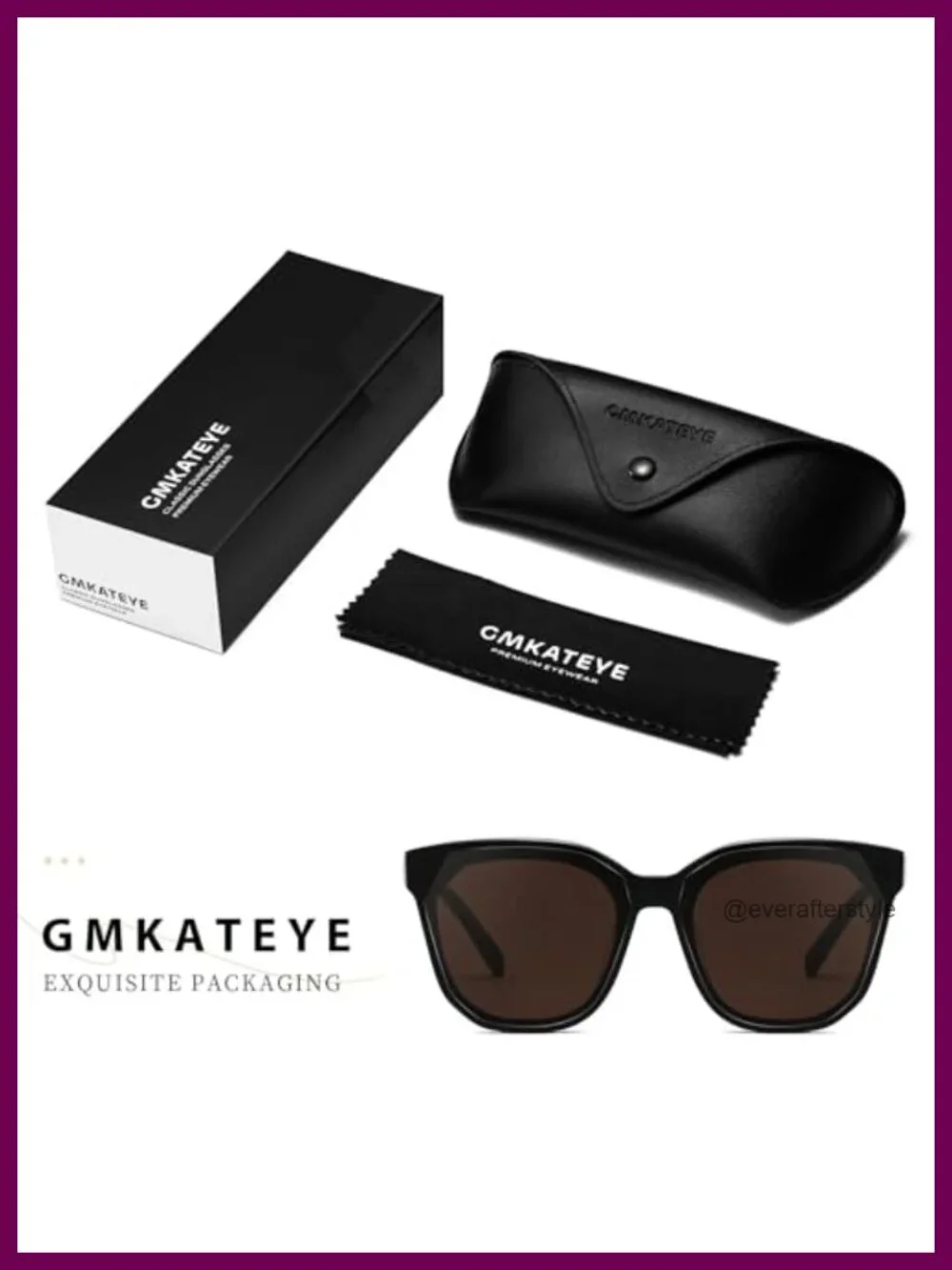 Oversized Square Sunglasses Women Acetate UV Protection Retro